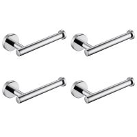 4X 304 Stainless Steel Toilet Paper Holder,Round Tissue Holder,Paper Roll Dispenser