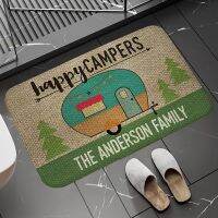 Bedrooom Carpet Happy Campers Children Room Mat Soft Prayer Kitchen Rug Funny Large Non-slip Bathroom Home Entrance Door Mats