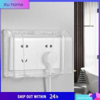 XU HOME PS กล่องพลาสติกกันน้ำสองตำแหน่งแบบหนากล่องเต้ารับแบบสองทิศทางมีกาวในตัว86