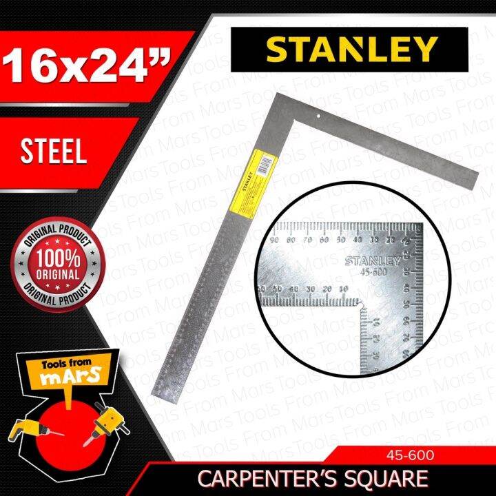 2023 New STANLEY TRI Carpenter Carpentry Square 16x24 45-600 SHT ...