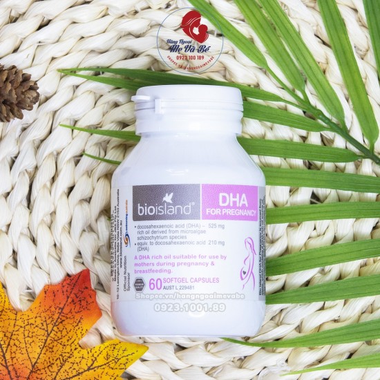 Vitamin dha bio island cho bà bầu 60 viên date 07 2025 - ảnh sản phẩm 1