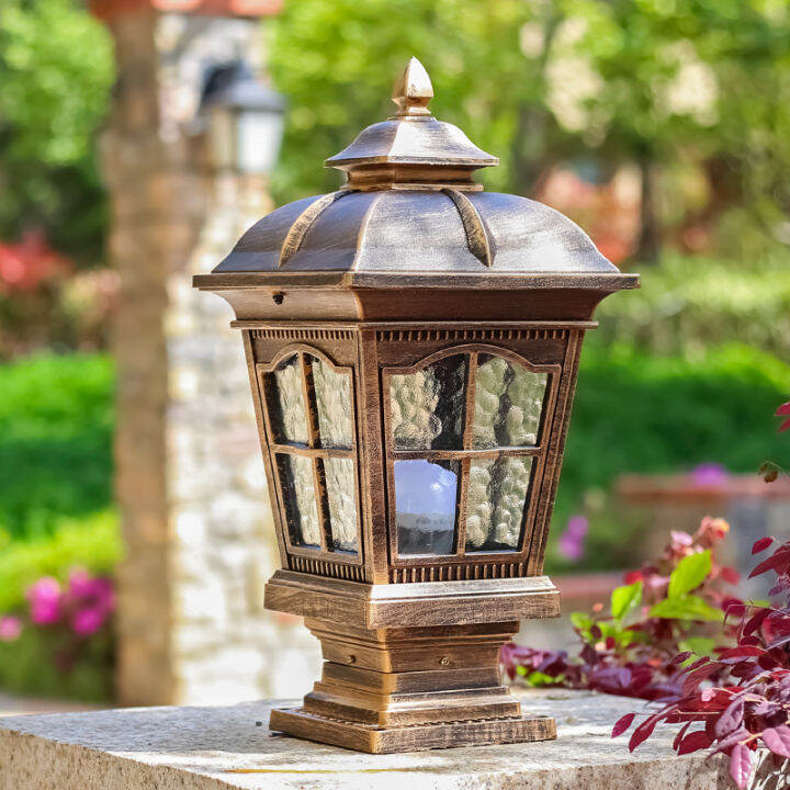 European waterproof wall lamp courtyard lamp head lamp wall post lamp ...