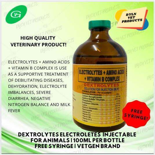 DEXTROLYTES ELECTROLYTES FOR ANIMALS 100 ML VETGEN Lazada PH
