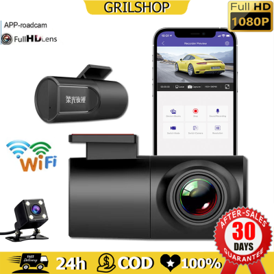 【ส่งจากไทย】Android USB กล้องติดรถยนต์ WIFI 1080P กล้องติดรถยนต์ รุ่น V2 WiFi Dash CAM 720p ดูผ่าน App มือถือ ได้ DVR dashcam ปรับได้ 270องศา กล้องบันทึกวิดีโอ