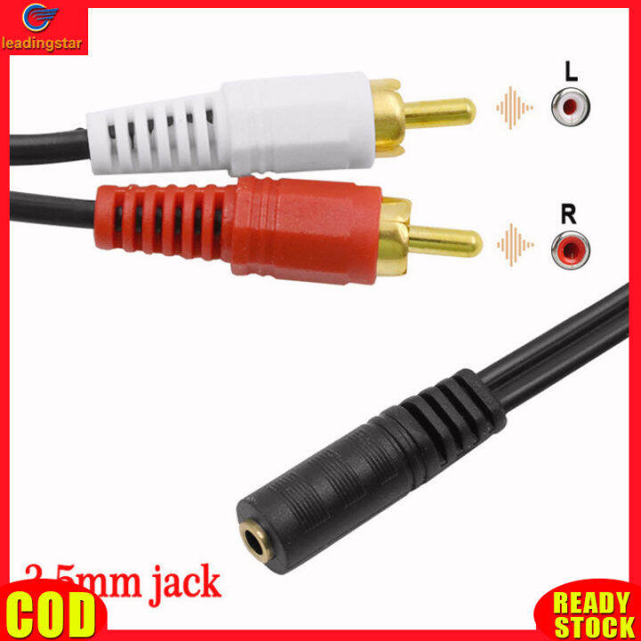 leadingstar-rc-authentic-universal-3-5mm-stereo-audio-female-jack-to-2-rca-male-socket-to-headphone-3-5-y-adapter-cable-50cm