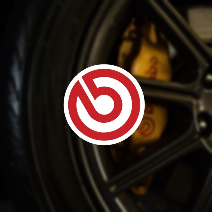 ขายเป็นคู่-sticker-สติ๊กเกอร์ติดได้ทุกที่-ลาย-brembo