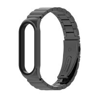 สายนาฬิกาโลหะสำหรับ Band6 Mi 5 4 3สมาร์ทวอท์ชสายนาฬิกาข้อมือสำหรับ Xiaomi Mi Band7 304สายรัดสแตนเลส M8 / - ขายดี Aboasv