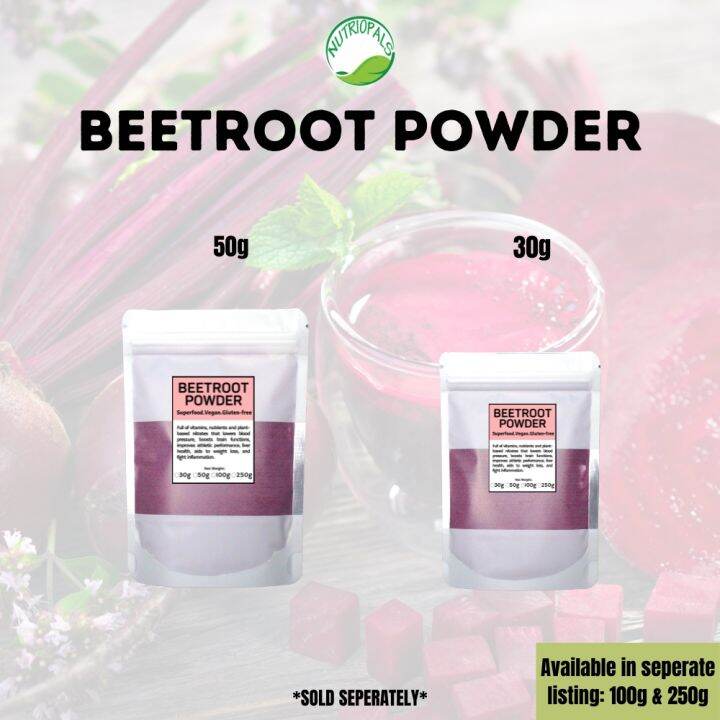 ORGANIC BEETROOT POWDER superfood 30g and 50g Lazada PH