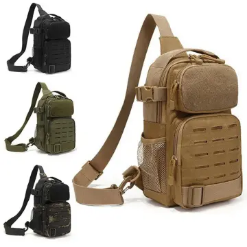 Mens Tactical Messenger Fishing Tackle Side Bag EDC Sling Pack