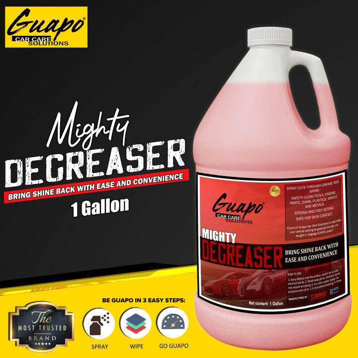 Guapo Car Care 1 Gallon Mighty Degreaser / Engine Cleaner / Chain