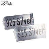 ☃ Clear Acrylic 925 Silver Signage Counter Display Tag Card Jewelry Store Accessories Necessity Lable