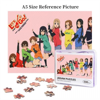 K-on (4) Wooden Jigsaw Puzzle 500 Pieces Educational Toy Painting Art Decor Decompression toys 500pcs