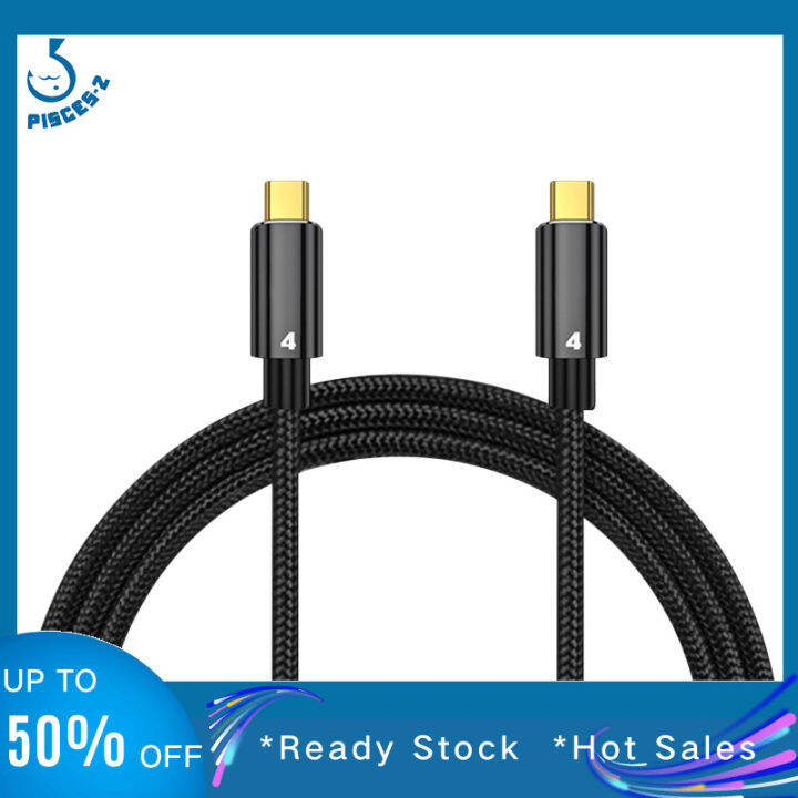 Thunderbolt 4 Dual Type C Data Line 40gbps Usb C Cable Pd 100w 5a/20v 8k Hd Usbc Data Transfer