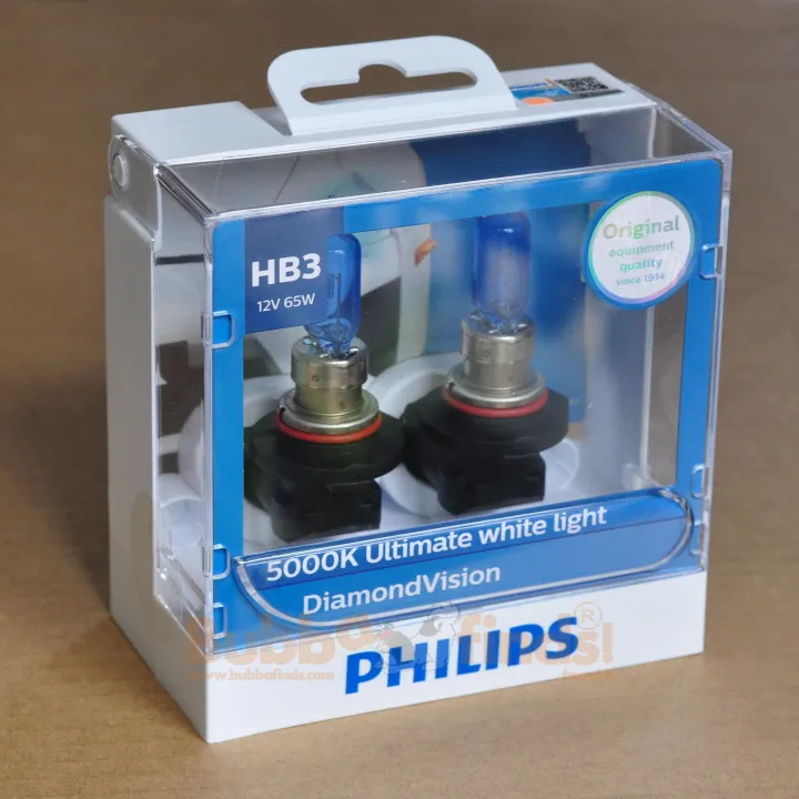 Genuine Philips Diamond Vision HB3 headlamp bulb - PAIR | Lazada PH
