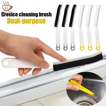 CLLIS 4 Pcs Hard Bristle Crevice Cleaning Brush,Crevice Cleaning Brushes  for Household Use, Multifunctional Corner Gap Cleaning Brush Tool Grout