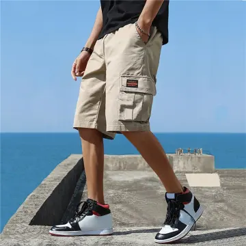 Mens cargo shorts deals stretch waist