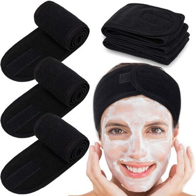 Sports Yoga Headscarf Mask Makeup Beauty Wide Headwear Female Velcro Hair Band Wash Headband Multipurpose for Women Fashion Hair Adhesives Tape