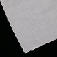 A011: White premium cotton lace handkerchiefs 12 piecepack blank crochet hankies for womenladies wedding gift