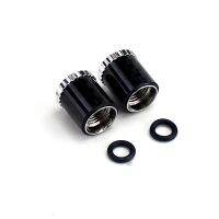 ❖♣► 4PCS Carbon Fiber Car Tire Air Valve Cap Aluminum Alloy Valve Core Cover American Nozzle for Car Motorcycle Electric Universal