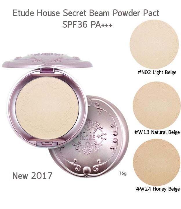 etude-secret-beam-powder-pact-natural-pearl-beige-ประกายชิมเมอร์ในเนื้อแป้ง-หน้าเนียนสว่างใสและมีประกาย-ควบคุมความมันมีกลิ่นหอม-เหมาะสำหรับเติมระหว่างวัน