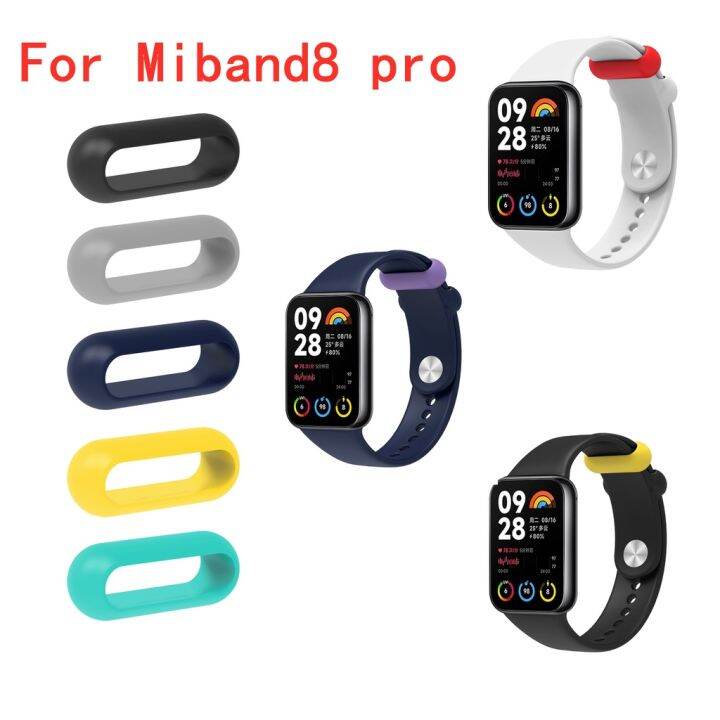 เหมาะสำหรับ8pro-สาย-xiaomi-miband8-pro-สายนาฬิกายึดหัวเข็มขัดซิลิโคนสายนาฬิกาสายนาฬิกาเพื่อความปลอดภัย