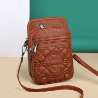 ► Soft leather female mobile phone package 2022 new bag joker zero fashion single put inclined shoulder