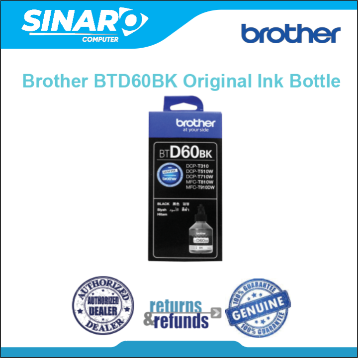 Brother Original BTD60BK Ink Bottel | Lazada