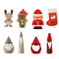 Christmas 32GB Cartoon USB 2.0 Flash Drive Snowman/Elk/Hat USB Flash Drive 64GB 16GB 8GB 4GB Flash Drive Pen Drive Cute U Disk