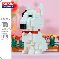 Balody 18248-3 Animal World Pit Bull Terrier Dog Pet 3D Model DIY Mini Diamond Blocks Bricks Building Toy for Children no Box