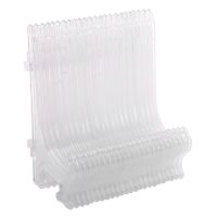 12Pcs/Set Clear Plastic Easels Plate Holders Display Dish Rack Picture Frame Photo Book Pedestal Holder Display Stand Stander