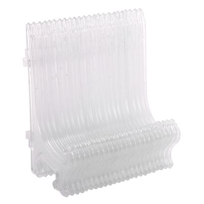 12Pcs/Set Clear Plastic Easels Plate Holders Display Dish Rack Picture Frame Photo Book Pedestal Holder Display Stand Stander