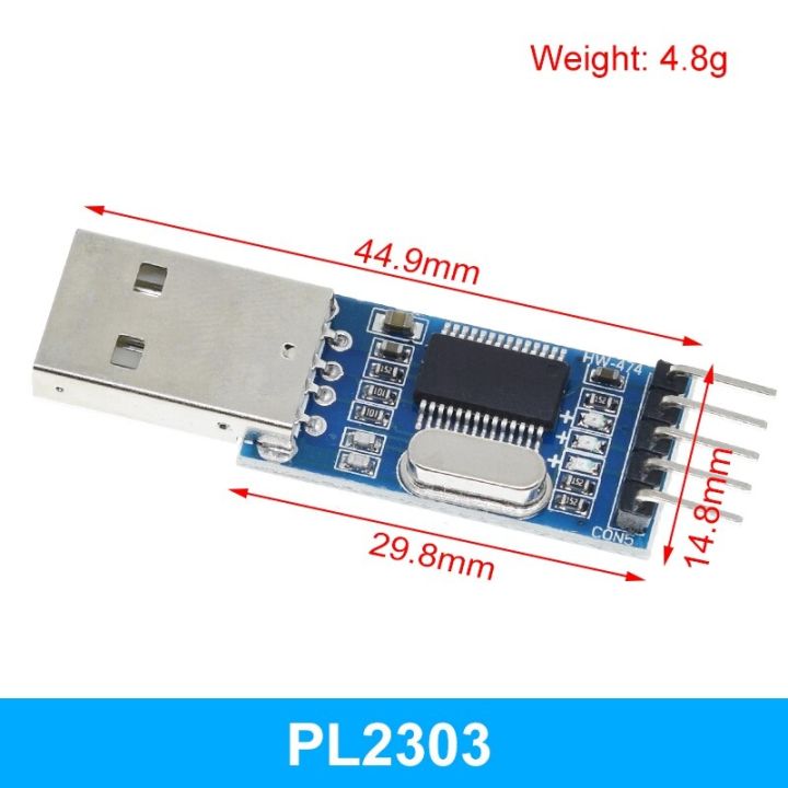 3ชิ้น/ล็อต = 1PCS PL2303HX + 1PCS CP2102 + 1PCS CH340G USB TO TTL สำหรับ Arduino PL2303 CP2102 5PIN USB To UART TTL โมดูล