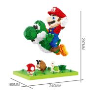 ตุ๊กตาของเล่นตัวละครแอนิเมชันการ์ตูน Mario Building Bs เด็กหญิงเด็กชาย