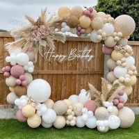 【DT】hot！ Doubled Boho Balloons Garland Wedding Engagement Decoration Ballon Arch Birthday