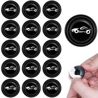 16Pcs Car Door Shock Absorbers 1.1 Inch Car Door Soundproof Stickers Reusable Anti-Collision Gasket Edge Side Protection Guard Car Door Protection