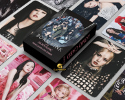 Thẻ Lomo BlackPink BORN PINK Đen Shut Down bo góc Thẻ card Thần Tượng