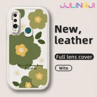 Jlingji เคสสำหรับ Huawei Y9นายก2019 P Smart Z Honor 9X เคสแฟชั่นลายดอกไม้บางดีไซน์ใหม่นุ่มหนังซิลิกาเคสโทรศัพท์เจลฝาปิดเลนส์เต็มเคสกันกระแทกเคสกันกระแทกด้วยกล้อง