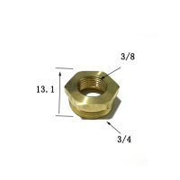 【Online】 NRCLHR Technologies Bsp เกลียวหญิง X 3/4 "Bsp ชายเกลียวความยาว12มม. ทองเหลืองลดบูชเชื่อมต่อลดข้อต่ออะแดปเตอร์