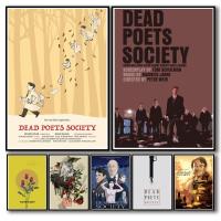 16การออกแบบภาพยนตร์ Dead Poets Society WhiteCanvas โปสเตอร์งานศิลปะแฟนซีผนังผ้าใบสำหรับ Coffee House Bar A3 New