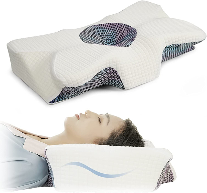 Cervical Memory Foam Pillow, Contour Pillows for Neck and Shoulder Pain