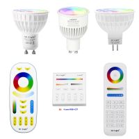 MBoxer 4 W 6W RGB CCT GU10สปอตไลท์ไฟ LED MR16เพดานหลอดไฟ LED 2.4G RF ระยะไกล B4 FUT089แอป Wifs ควบคุมด้วยเสียงอัจฉริยะหลอดไฟ LED หลอดไฟ LED