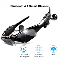 【เรือจากประเทศไทย/COD】Smart Glasses แว่นตากันแดด บลูทูธ แว่นตาพร้อมหูฟังสเตอริโอ แว่นตา​บลูทูธ ชุดแว่นกันแดด Sport Stereo Wireless Bluetooth 4.1 Headset Sunglasses