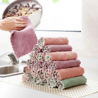 Super Absorbent Microfiber Kitchen Dish Cloth High Efficiency Tableware Household Cleaning Towel Kichen Wipe Tools Gadgets