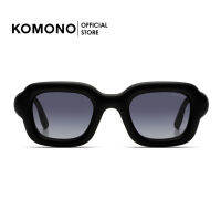 KOMONO Miles Carbon แว่นกันแดด ทรงสีเหลี่ยม สีดำด้าน