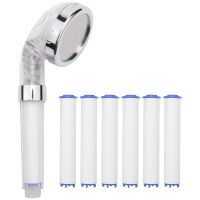 Bathroom Handheld Shower Water Saving Head Set with 6 Filters High Pressure Portable Shower Head Hand Shower