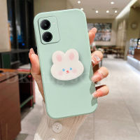 เคสโทรศัพท์ลายกระต่ายน่ารัก VIVO Y36 Y78ผิวสัมผัสซิลิโคนปลอกอ่อน VIVOY78 5กรัมพร้อมที่ยึดที่ตั้งการ์ตูน Vivo Y36 2023