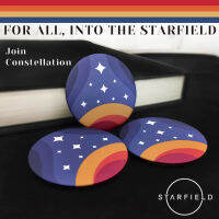 3ชิ้นล็อตเกม Starfield เบเทสดาตราคอสเพลย์อะคริลิเข็มกลัด Pin ปกเครื่องประดับสำหรับเสื้อผ้ากระเป๋าเป้สะพายหลังอุปกรณ์เสริมของขวัญ