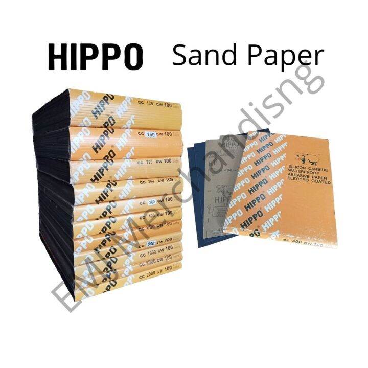 Hippo Waterproof Sandpaper Grit 60100 / car / motorcycle / furniture