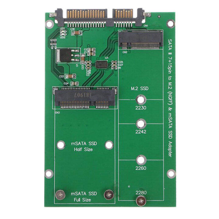 uni-m-2-ngff-หรือ-msata-เพื่อ-sata-อะแดปเตอร์2-in-1-ngff-หรือ-msata-แปลงการ์ดรีดเดอร์2-5นิ้วฮาร์ดไดรฟ์สนับสนุน-sata