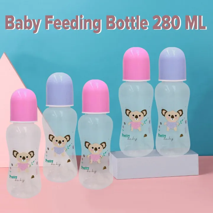 Kuba Kids 1Pc Baby Feeding Bottle 280Ml Milk Plastic Baby Bottle Breastfeeding Lazada PH